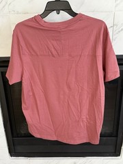Kenneth Cole Small Tech Crew Neck Knit T-Shirt Brier Rose Super Soft $49