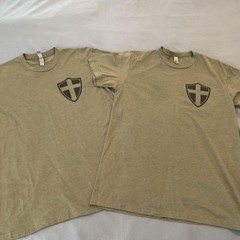 Gildan Next Level Shirt Lot Of 3 Mens Medium Green Conspiracy Christian Flag