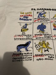 Vtg 80s 90s El Salvador Funny Parody T-Shirt Joke Grunge Single Stitch SZ Large
