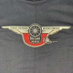 Harley Davidson Daytona Bike Week 2002 T Shirt Mens Large Black Willie G Graphic
