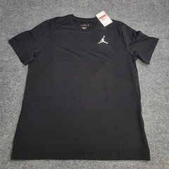 Jordan Shirt Mens Large Black White Embroidered Jumpman Logo Nike Air Cotton Tee