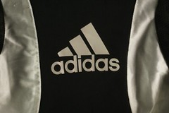 Vintage adidas Snap Front Satin Referee Shirt Mens Small Oversized Relaxed Black