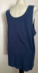 ATHLETIC WORKS DRIWORKS TRI-BLEND Blue Cove Tank Sz S