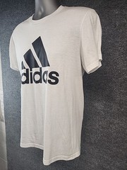 Adidas The GoTo Performance Tee Men’s White Graphic T Shirt Size SMALL ClimaLite