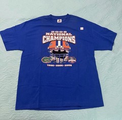 Florida Gators 2008 National Champions NWOT blue tee size men’s XL