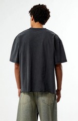 Pacsun Men’s Cropped Black T-Shirt Black Washed Size XL New