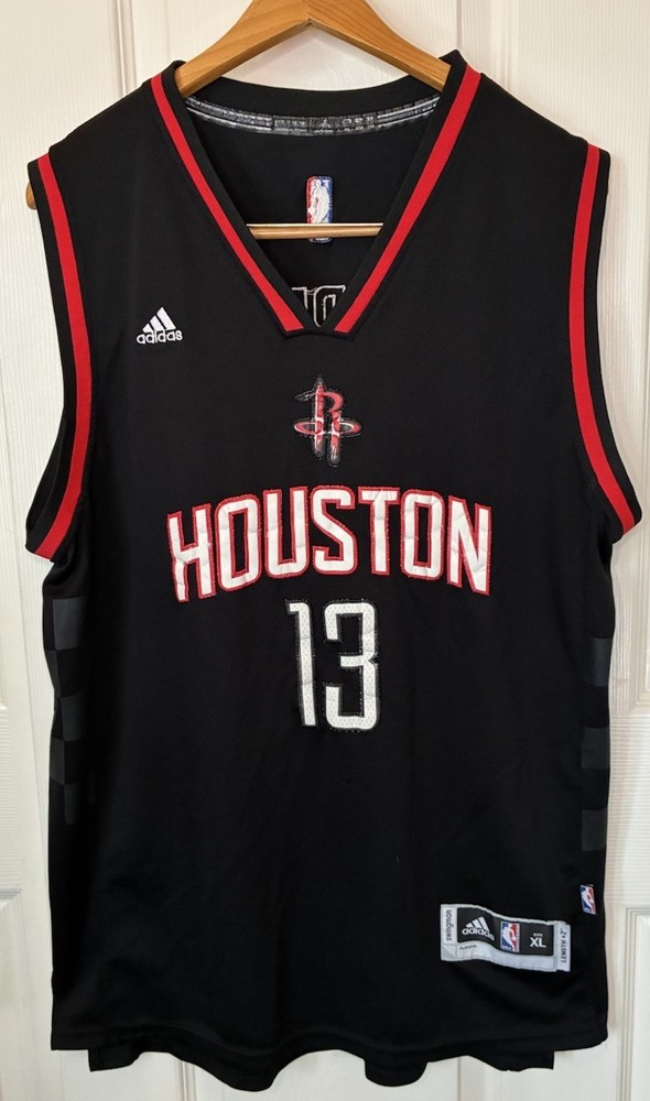 NBA Houston Rockets Basketball Black Shirt Jersey #13 Harden Swingman Adidas XL