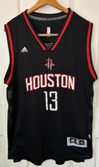 NBA Houston Rockets Basketball Black Shirt Jersey #13 Harden Swingman Adidas XL