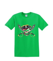 T-Shirt S to 2xl 3xl – PIRATE SKULL SWORDS fun humor adult