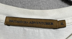 British India Adventurer Shirt Mens T Shirt White Solid XL Cotton Short Sleeve