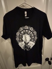 Mens Black Bella+Canvas Graphic Tee – 18K Heart Design Sz M