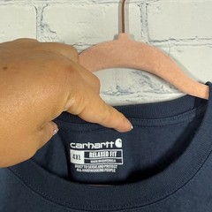 Carhartt Relaxed Fit Pocket Sleeveless T-Shirt Men’s 4XL Navy Blue Work Cotton