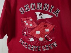 UGA Georgia Bulldogs Tailgate Crew T-Shirt Size L NCAA College Football Gameday