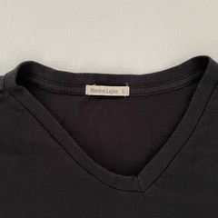Marine Layer V-Neck T-Shirt Men LARGE Black Soft Tri-Blend Made in California