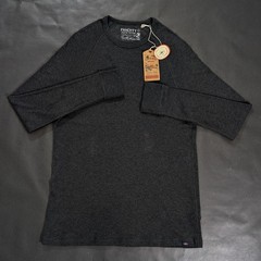 Faherty Men’s Long Sleeve Cloud Waffle Crew Top Size XL 2XL Charcoal Heather