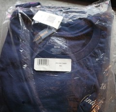 NEW Pendleton Native Tribal Men Shirt Size M NAVY Short Sleeve Cotton