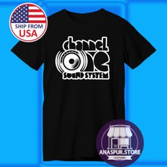 Channel One Sound System Men’s Black T-shirt Size S-5XL