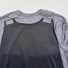 Batman Mens Gray Graphic T-Shirt with Detachable Cape DC Comics Size L Large