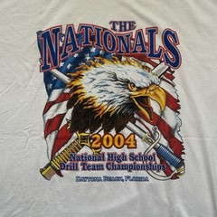 Vintage 2004 National Drill Team Championship T-Shirt Men’s XL White USA Tee