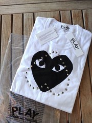USED L SIZE, AUTHENTIC, BRAND NEW, UNUSED PLAY COMME DES GARCONS HEART-EYE PRI