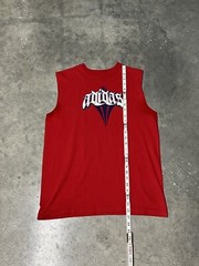 Rare Vintage Adidas Red Sleveless TShirt Graffiti Hip Hop Style