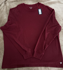 Cremieux XXL Pomegranate Long Sleeve Tee Shirt NWT