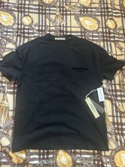Essentials Fear of God Men’s Black Logo Crew Neck Short Sleeve T-Shirt XS