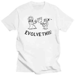 Mens Clothing Evolve This T-Shirt Darwin Jesus Paul The Alien Simon Pegg Nick Fr