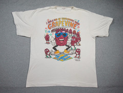 Vintage California Raisins Shirt Mens XLarge White Graphic Tee Grapevine 80s