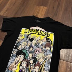 My Hero Academia T Shirt Sz Small Anime Japanese Comic Art Graphic Tee Black