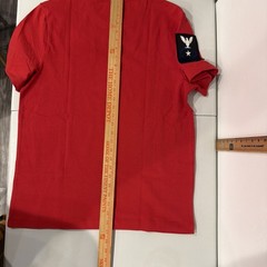 AVIREX Salvage Red Patch Logo Crew Neck T-Shirt NEW Men’s Size Size Medium