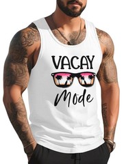 Tank Top for Men Beach Men’s Tank Shirts Tank Tops Men Summer Sunglasses Grap…