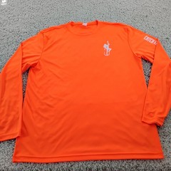 Dirty Hooker Shirt Mens Large Orange Performance Fishing Beach Beer Outdoor A8