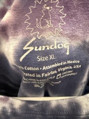 Vintage 1998 Woodstock Tie Dye T Shirt XL Sundog DuBois Double Sided Festival XL