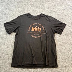 Vintage REI Co-op T-Shirt Men’s L Black Tent Packs & Trail Supplies Graphic