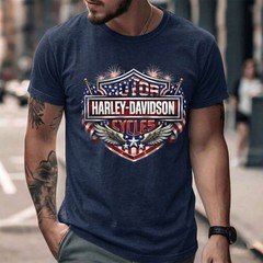 Harley-Davidson America 250th Anniversary Shirt 2026 Independence Day Cotton Tee