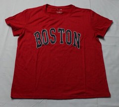 Shein Women’s Basic Graphic Round Neck Short Sleeve Tee AR8 Red Large