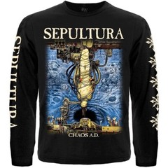 Sepultura “Chaos A.D.” Long Sleeve Black T-Shirt obituary death slayer