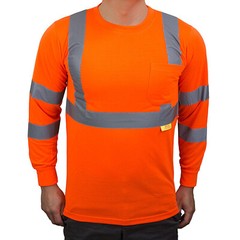 Hi Vis T Shirt Class 3 Reflective Safety Long Sleeve HIGH VISIBILITY-L9091/92