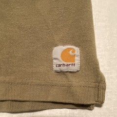 Carhartt Men’s L Tan Long Sleeve Henley Cotton Knit T-Shirt K200LDN
