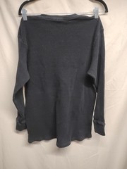 GemRock Heavy Weight Men Size 2XL Black Long Sleeve Waffle Texture Thermal Shirt