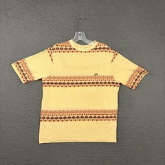 70s Hang Ten T-Shirt Mens Medium Multicolor Striped Surf Skate Embroidered Feet
