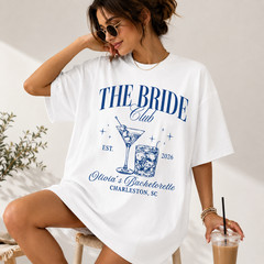 HOT Luxury Bachelorette Party Shirt Custom Text Bridal Crew Tee Gift SummerVibes