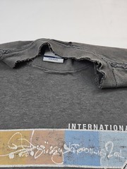 Vtg Stussy International shirt Made in USA Skate Rap Single Stitch Large 21×28