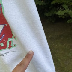 Vintage Coca Cola T Shirt Adult Fire Sun Double Sided 1995 Made In USA Men’s L
