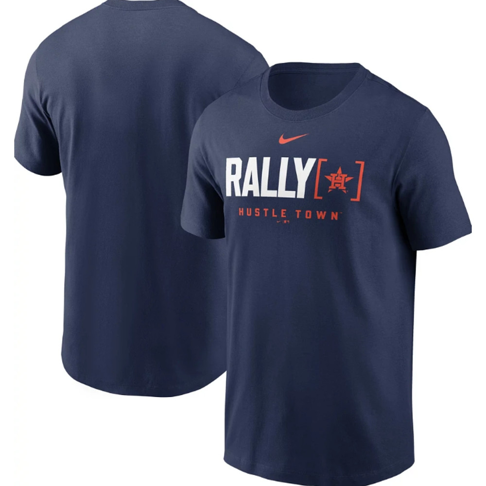 NIKE Mens Houston Astros Rally Home Graphic T-shirt Small Chattanooga Blue NWT