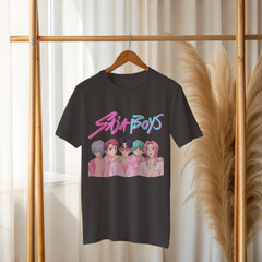 Siya Boys Anime Graphic T-Shirt – KPOP Inspired Boy Band Tee A276
