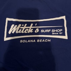 Mitch’s Surf Shop Solana Beach San Diego California Logo Shirt Medium Blue New