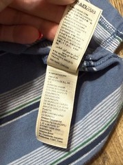 Goodthreads Shirt Men’s XXL Blue Grey Green Black Striped 1/4 Button Collared