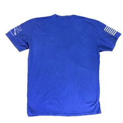 Grunt Style Bullet Flag Graphic T Shirt Men’s Large Blue Patriotic USA Tee